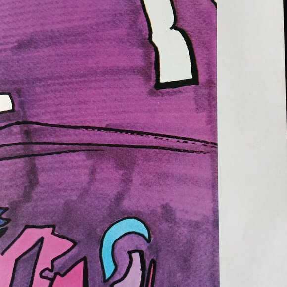 Ferdie Pacheco "Bogie" Vintage signed print 1980 Humphrey Bogart - Picture 3 of 15